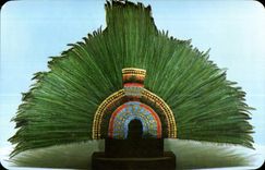 CPA Mexique Mexico Penacho de Mochtezuma Moctezuma s Heddress Museo nacional de Antropologia e Historia Mexico 