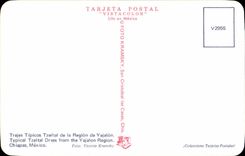 CPA Mexique Trajes Tipicos Tzeltal de la Region de Yajalon Typical Tzeital Dress from the Yajalon Region Chiapas Mexico