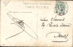 Fantasy - Man - Young Man relaxing against wall - CPA