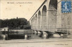 CPA Laval la pasarela y el viaducto