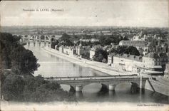 Panorama de CPA Laval de (Mayenne)