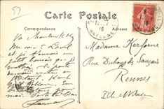 CPA Laval la calle Charles Landelle y el Beucheresse bloquean