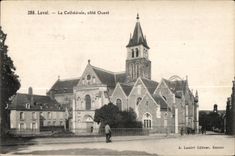 CPA Laval la costa oeste de la catedral