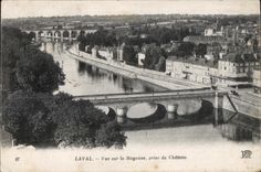 CPA Laval visto en el castillo tomado Mayenne