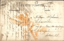 CPA Laval la calle de la paz vista del nuevo puente