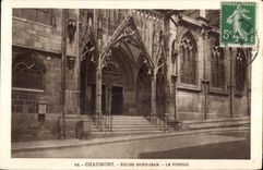 CPA Chaumont Eglise Saint Jean Le Portail
