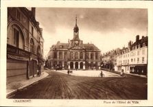 CPA Chaumont Place de L Hotel de Ville