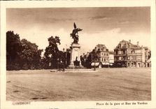 CPA Chaumont Place de la gare et Rue de Verdun