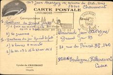 CPA Chaumont lycee La chapelle 
