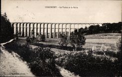 CPA Chaumont Le Viaduc et la Suize