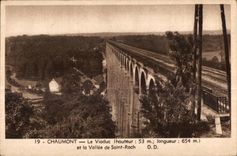 CPA Chaumont Le Viaduc et la Vallee de Saint Roch