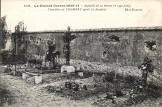 CPA the Balaille Great War of the Marne Cemetery of Chambry