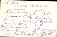 CPA the Great War Remains of the Battle of the Marne at the Champagne Station of Fere Militaria