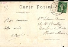 CPA les Bains Battles of the Sernaize Marne the street of Cheminon after the Militaria Bombardment