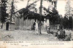 CPA the Perthes Great War Hurlus celebrates It and historical house forestiere close which our hairy livrerent