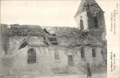 CPA the War 1914-15 Prosnes the Marne ruins of Church