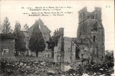 CPA 1914 Battles of the Marne of the 6 to the 12 Seven Maurupt Marne Militaria Church