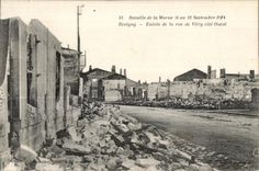 CPA Bataille of the Marne 6 to the 12 September 1914 Revigny Entree of the street of Vitry dimensions Western Militaria