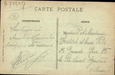 CPA the War 1914-17 Out of Perthes Champagne Hurlus Marne What remains of I Church