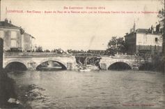 CPA Militaria CPA In Lorraine War 1914 Luneville Street Chanzy