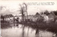 CPA Reims Surroundings of Line of Reims Ruins of the castle of small Sillery 1918 Militaria