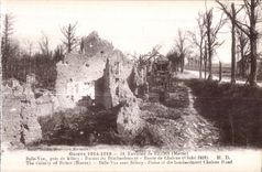 Beautiful CPA Reims Surroundings of the Ruins Seen close to Sillery Ruins of Bombardment Road of Militaria Trawl-nets