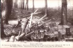 CPA Reims Surroundings of Ammunition ahandonnees close the canal of Silery after Militaria offensive