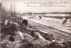 CPA Reims Surroundings of Reims After often Line of Trawl-nets between Pompelle and Sillery Militaria