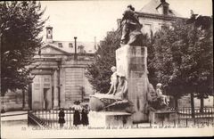 CPA Trawl-nets On the Marne Monument of duke of Rochefoucauit and Arts and Trades