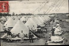 CPA Camp of Trawl-nets a Corner of Militaria Camping