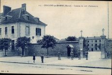 CPA Trawl-nets on the Marne (the Marne) Barracks of the 106eme Militaria Infantry