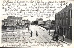CPA Trawl-nets On the Marne View of the Bridge and the Street of the Marne