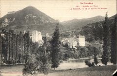 La Lozere Gorge du Tarn La Rozier Vu de La Route de Millau