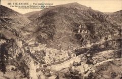 Ste Enimie Vue panoramique 