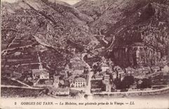 CPA Gorges du Tarn La Maleine vue generale prise de la Vierge