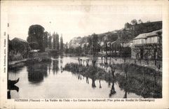 CPA Poitiers (Vienne) La Vaille du Clain Le Coteau de Rochereuil (Vue prise au Moulin de Chasseigne)