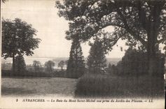 CPA Avranches La Baie de Mont Saint Michel vue prise du Jardin des Plantes
