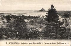CPA Avranches la baie du mont saint michel vue prise du jardin des plantes