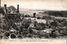 CPA Avranches la baie du mont saint michel vue de la plate forme