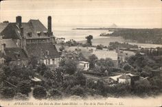 CPA Avranches la baie du mont saint michel vue de la plate forme