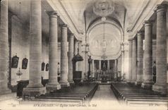 CPA Avranches eglise saint gervais la nef
