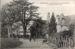 CPA Avranches jardin des plantes le grand cedre le college de jeunes filles