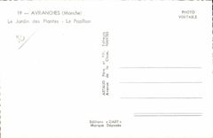 CPA Avranches (Manche) Jardin des Plantes Le Papillon Butterfly