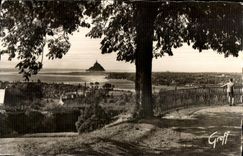 CPA Avranches (Manche) En Normandie La Baie Du Mant Saint Michel Vue Du Jardin Des Plantes