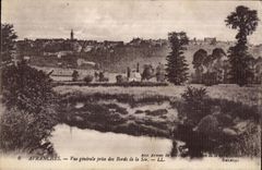 CPA Avranches Vue generale Prise des Bords de la Sie