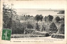 CPA Avranches Baie du Mont Saint Michel prise du Jardin Des Plantes