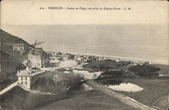 CPA Carolles Casino et Plage vue prise du Pignon Butor