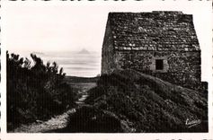 CPA Carolles Plage Le Mont Saint Michel Vu De La Cabane Vauban