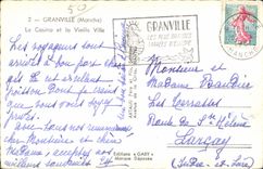 CPA Granville Le Casino et la Vieille Ville