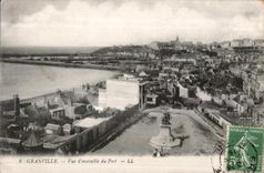 CPA Granville Vue d ensemble du Port